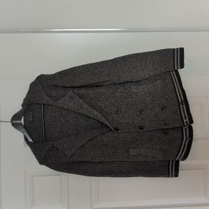 Forever 21 Men's Heavy Knit Double Breasted Cardigan L